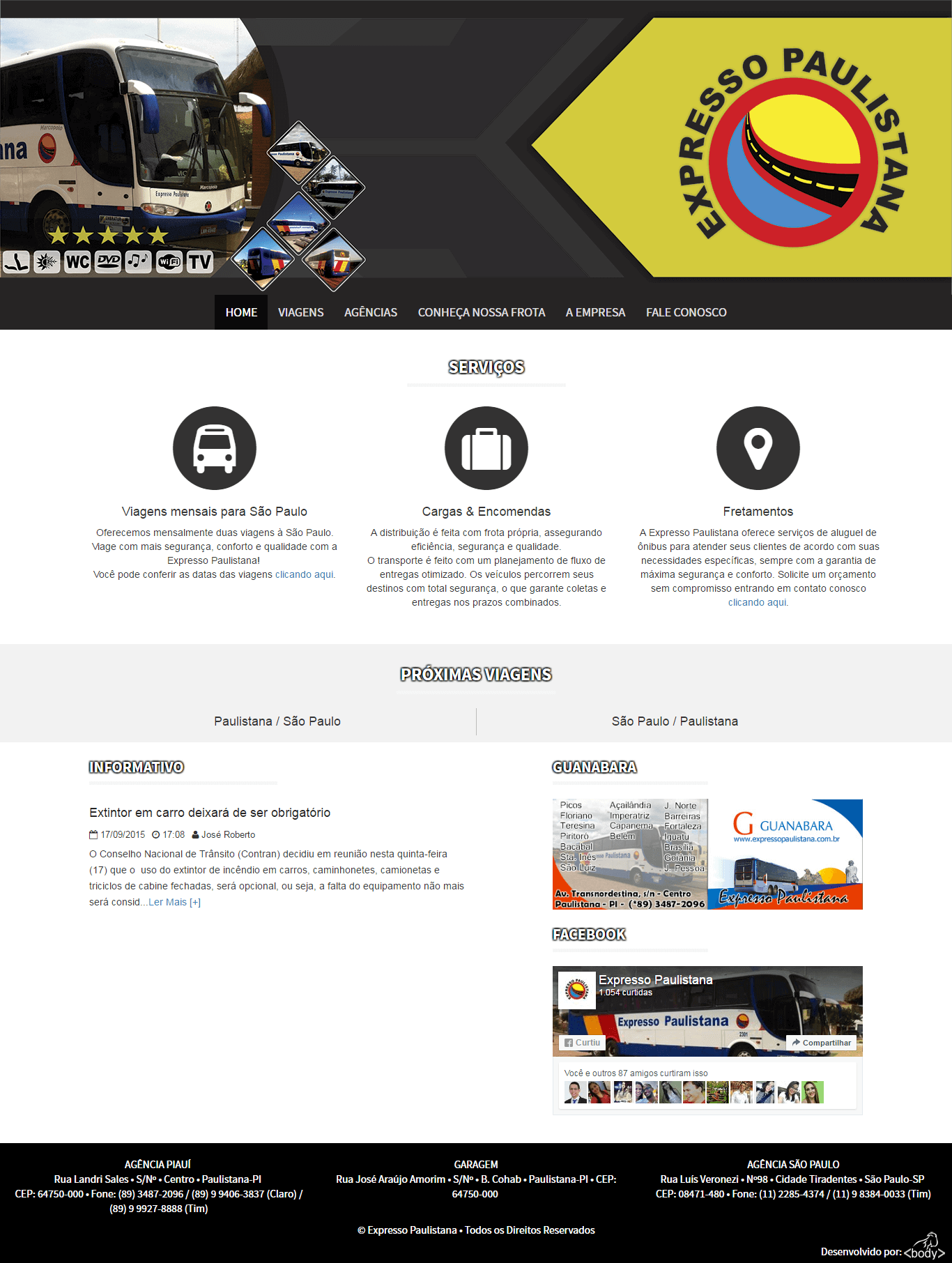 Projeto Expreso Paulistana - Body Desenvolvimento